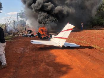 Hallaron presunta avioneta narco incinerada en Alto Paraná